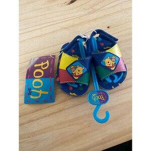 Vintage Winnie the Pooh Foam Sandals Size 1 or 0-3m NWT NOS Y2K Baby Shoes